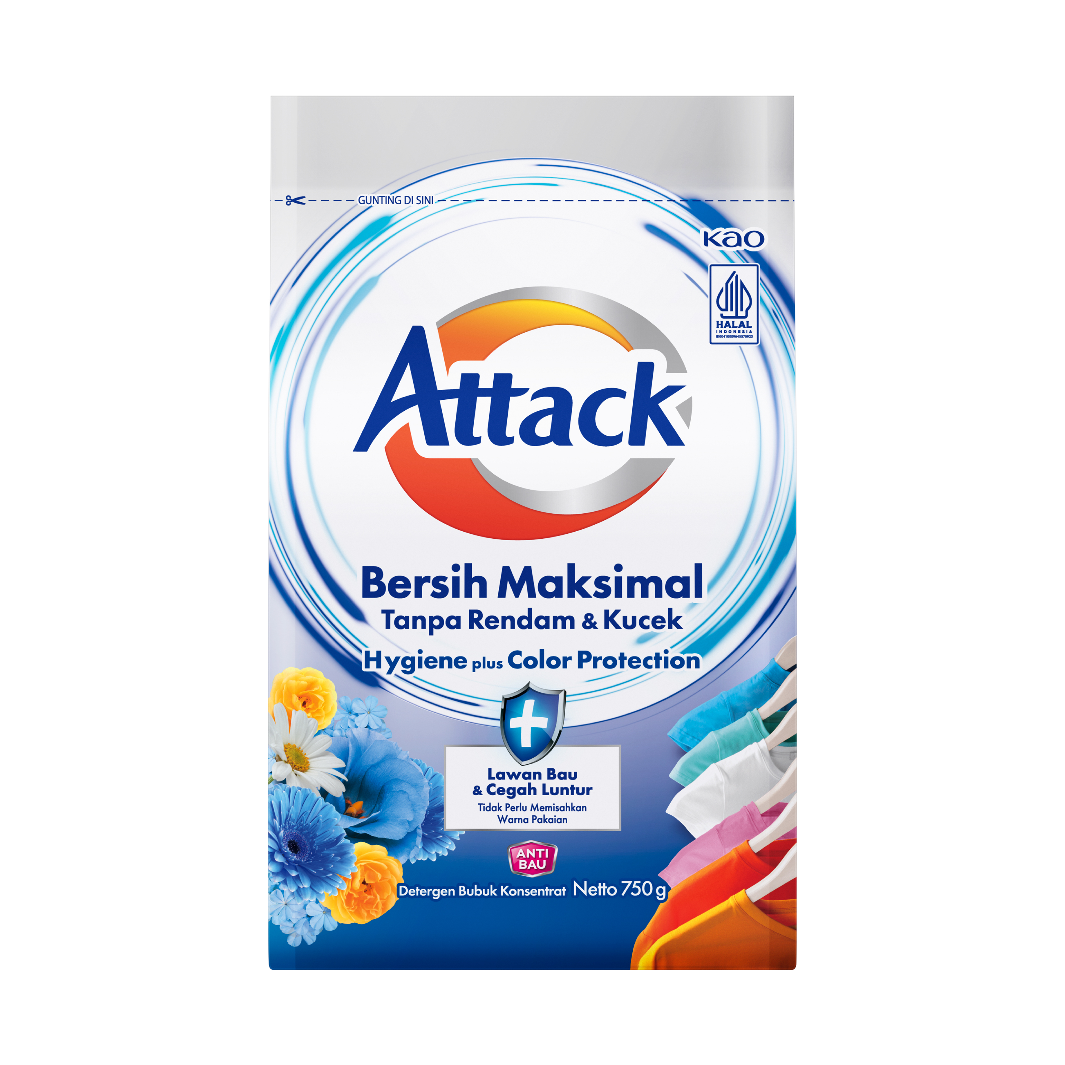 Attack Hygiene plus Color Protection Detergent Powder