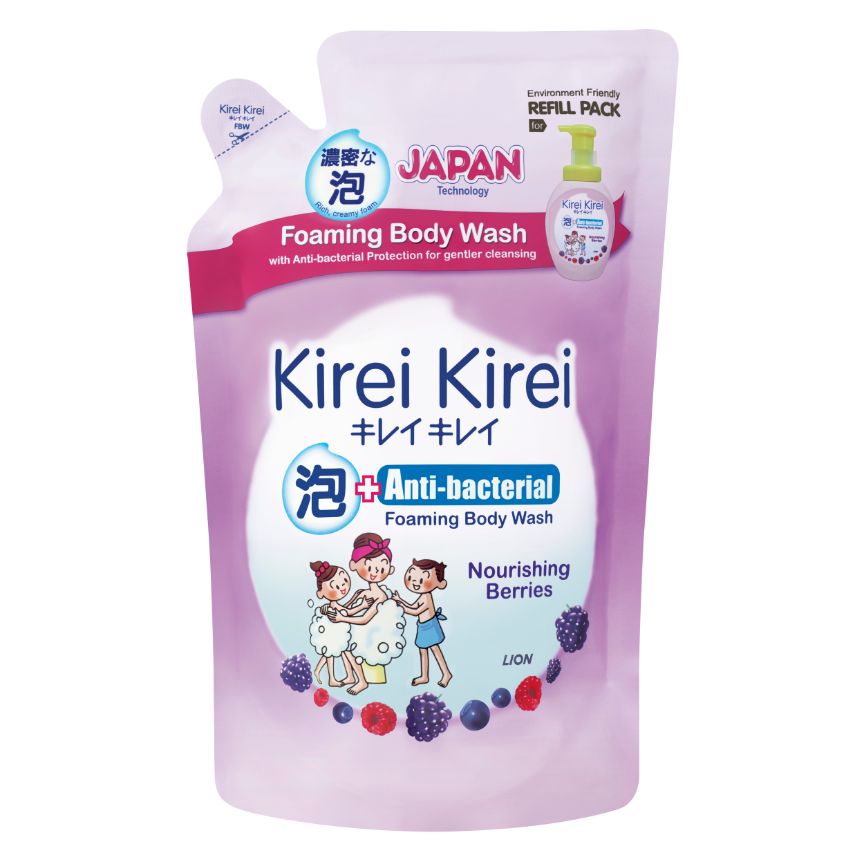 Kirei Kirei Anti Bacterial Body Foam Refill Berries