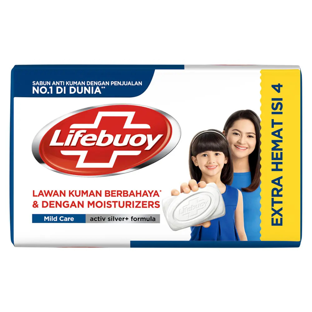Lifebuoy Anti Bacterial Soap 100gx4 Mild Care