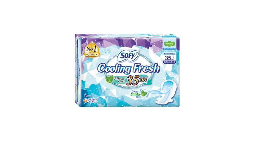 Sofy Cooling Fresh Night Slim Wing 35cm 9s