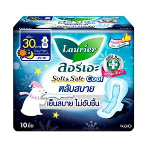 Laurier Soft & Safe Cool 30cm 10s