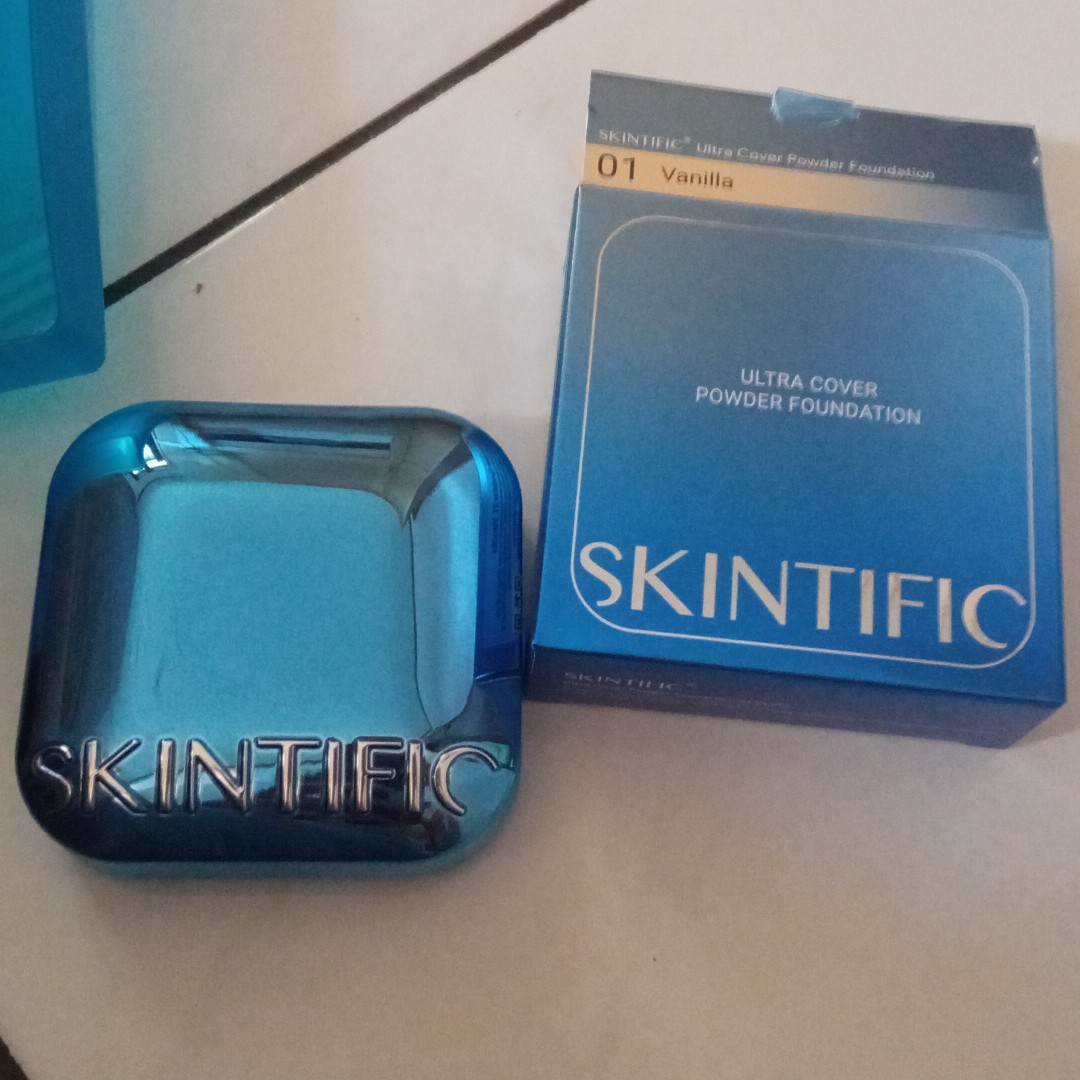 Skintific Ultra Cover Powder Foundation 01 Vanilla