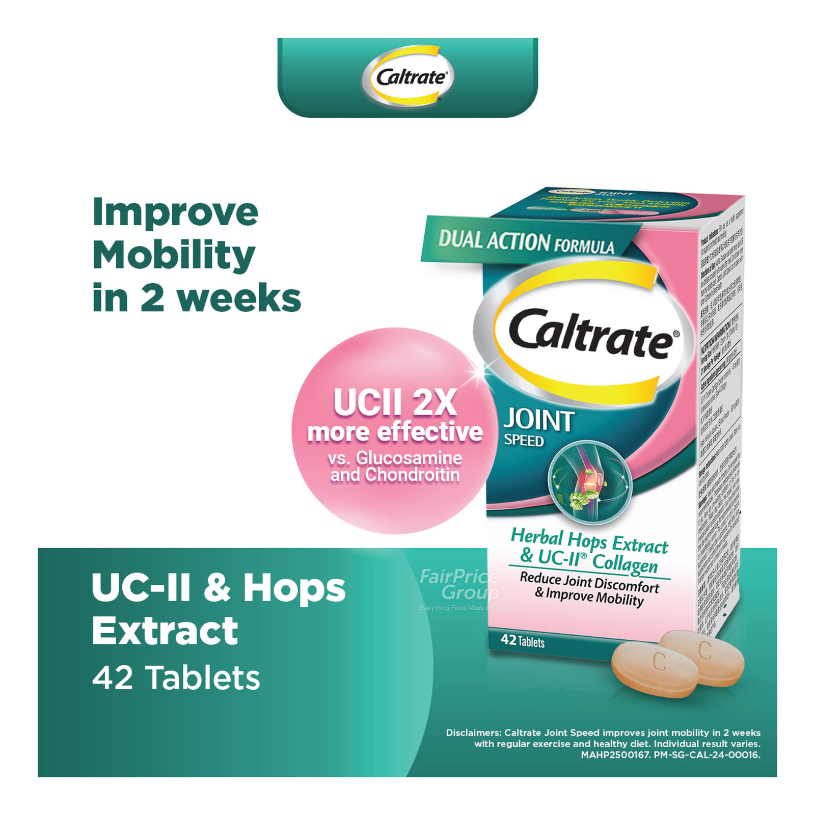 Caltrate Joint Speed UC-II Collagen & Herbal Extract