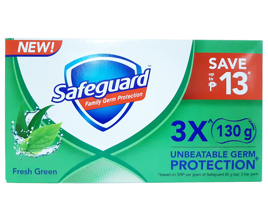 Safeguard Family Germ Protection Fresh Green Bar Soap
