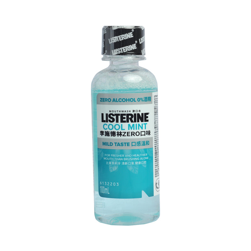 Listerine Mouthwash 100ml Cool Mint Zero Alcohol
