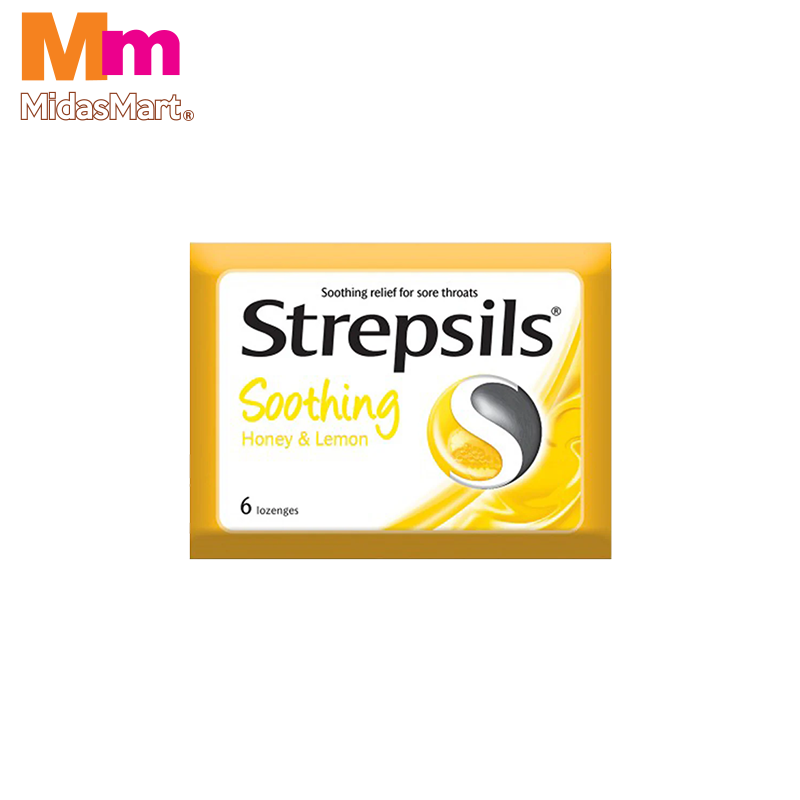 Strepsils Antiseptic Lozenges 6s Honey & lemon