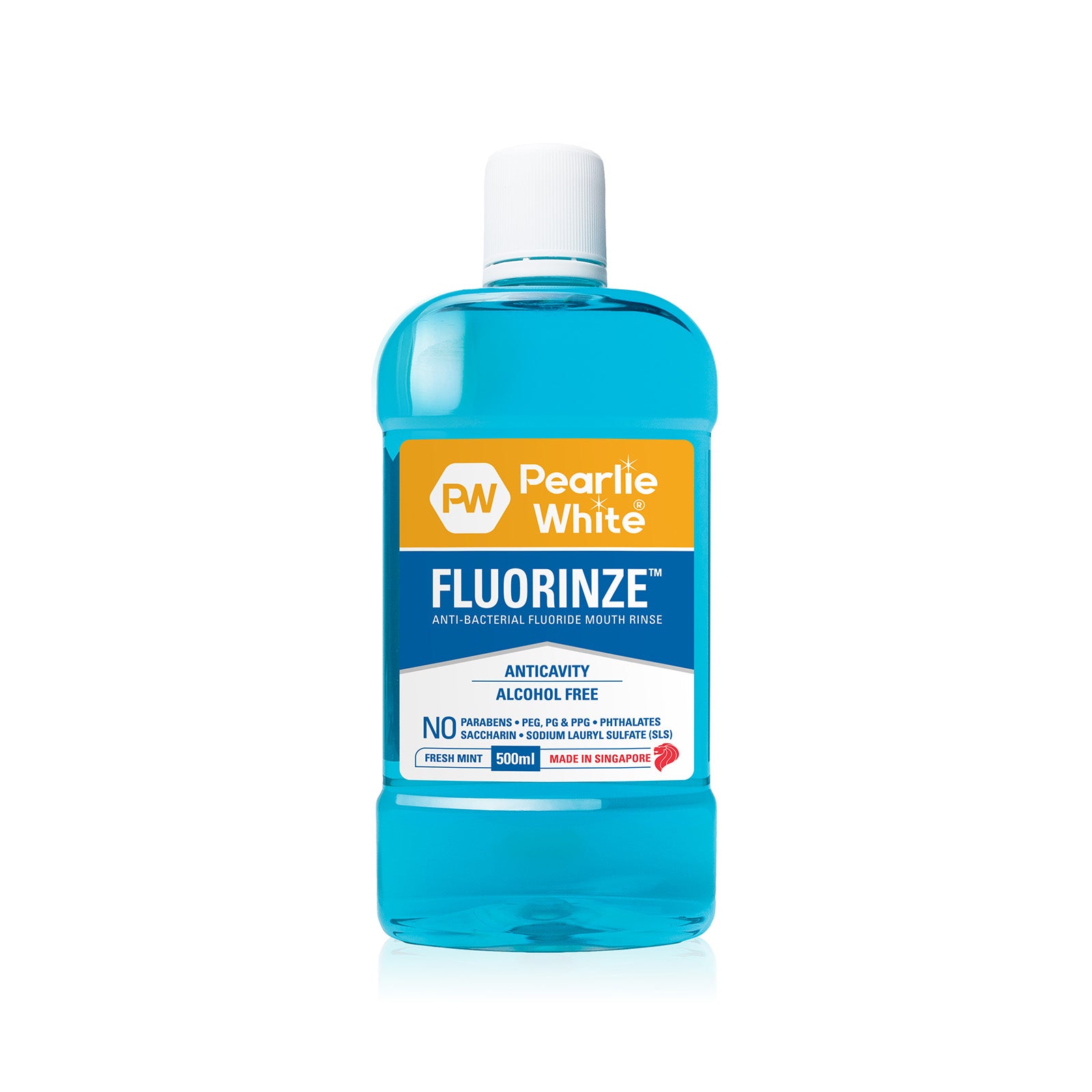 Pearlie White Anti-Bacterial Fluoride Mouth Rinse