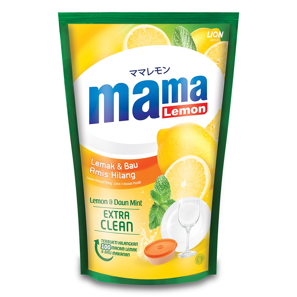 Mama Lemon Extra Clean Dishwashing Liquid Refill Lemon & Mint