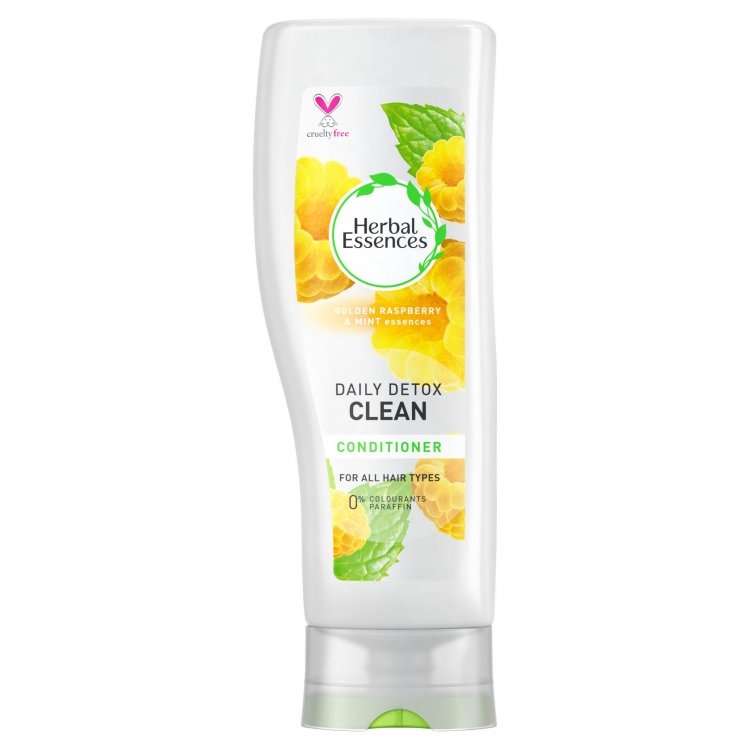 Clairol Herbal Essence Conditioner Daily Detox Clean Golden Raspberry & Mint