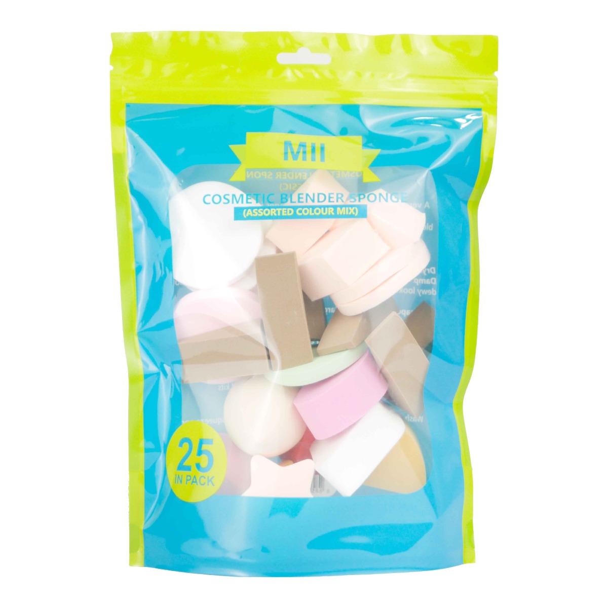 Mii PL-SP001 Cosmetic Blender Sponge Assorted 25s G