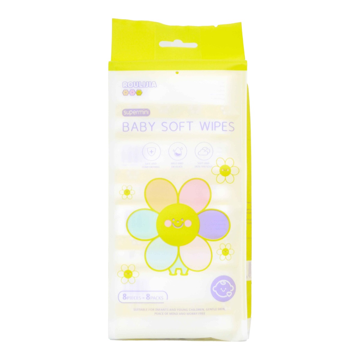Roulijia Baby Wipes Sunflower 8Pack