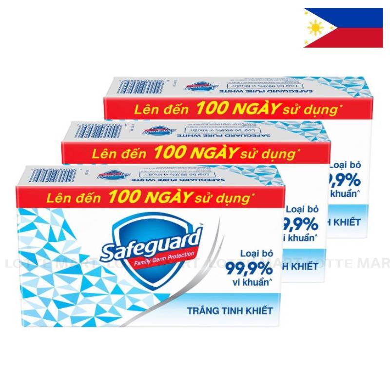 Safeguard Pure White Bar Soap x 3