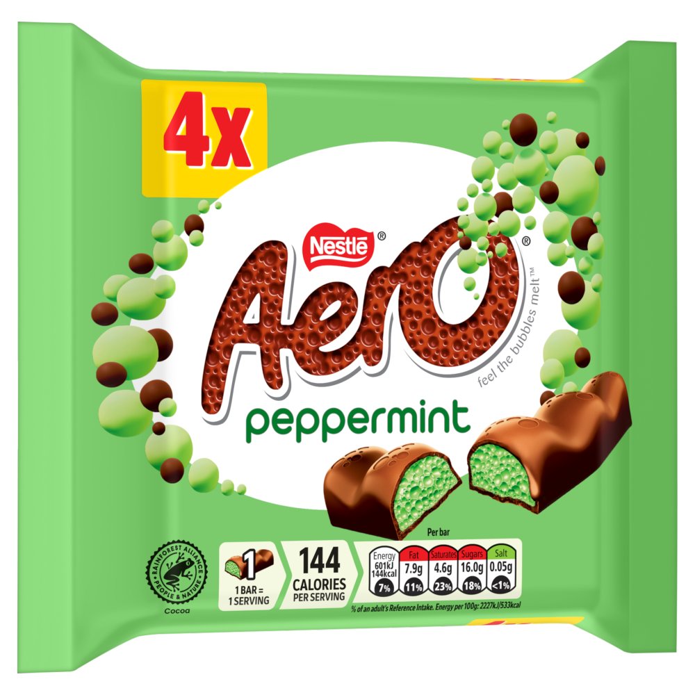 Nestle Aero Peppermint 4 Pack 108g