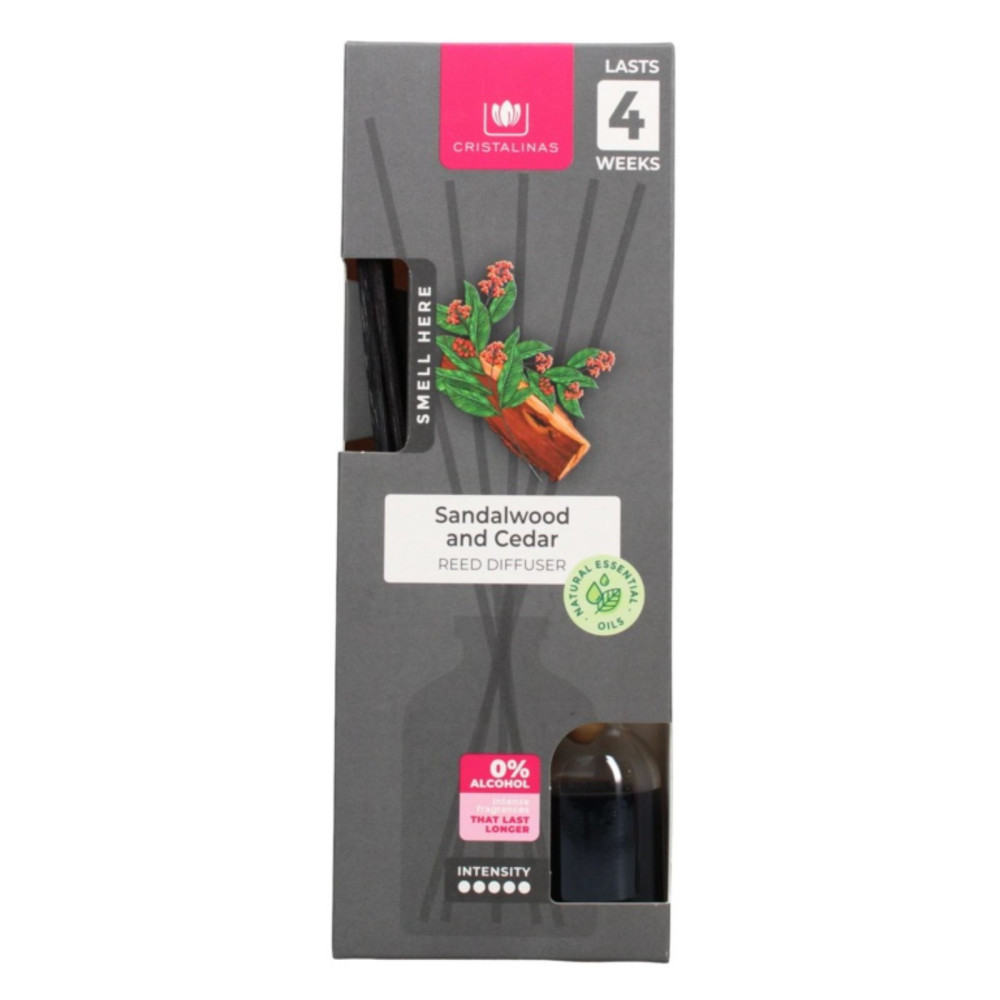 Cristalinas Reed Diffuser Sandalwood & Cedar