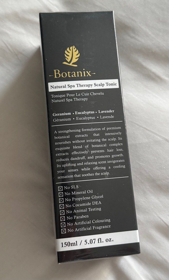 Botanix Natural Spa Therapy Scalp Tonic Geranium Eucalyptus Lavender