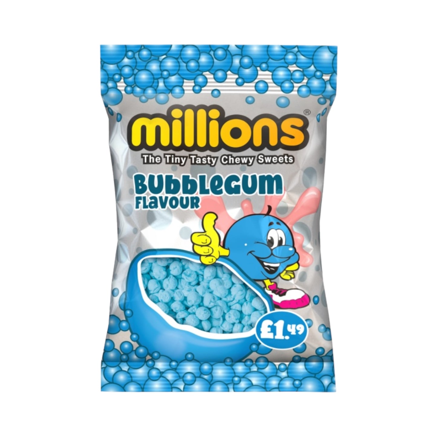 Millions Chewy Sweets Bubblegum Flavour 110g