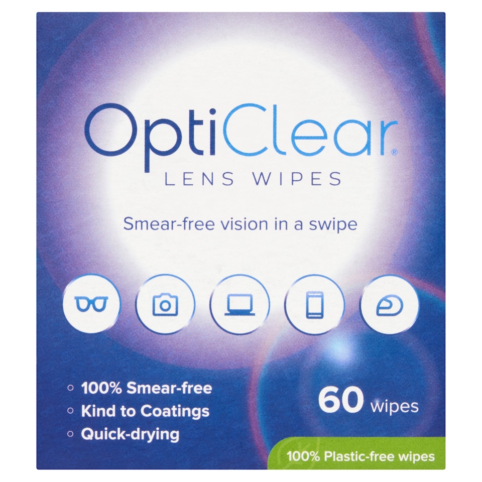 Opticlear Lens Wipes 60s