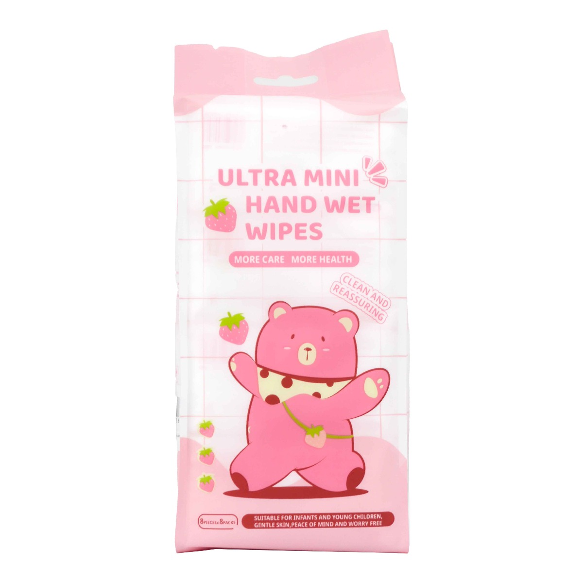 Roulijia Ultra Mini Hand Wet Wipes, Bear Pack ( & 8 packs)