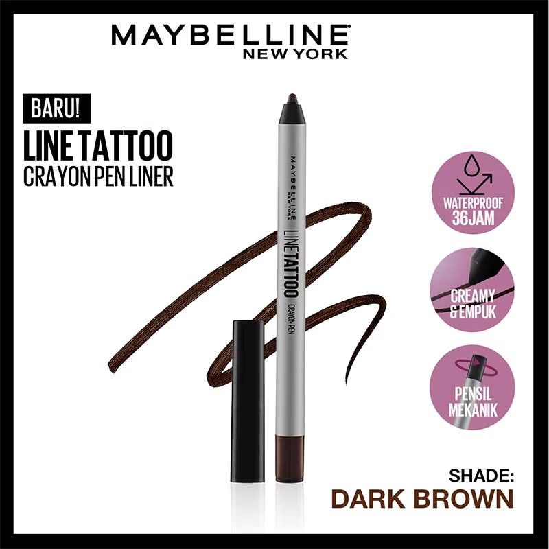 Maybelline Linetattoo Crayon Pen Dark Brown
