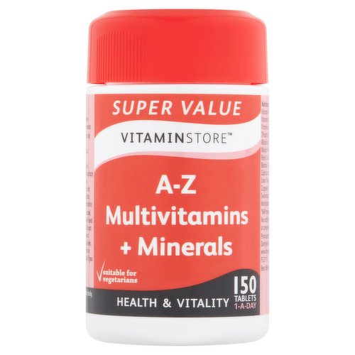 Vitaminstore A-Z Multivitamins + Minerals Tablets 150s