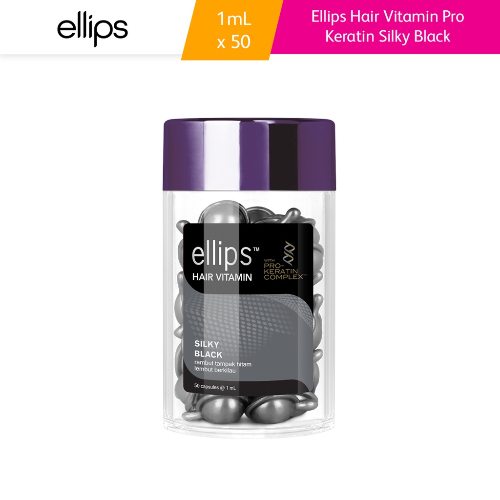 Ellips Hair Vitamin 50s with Pro-Keratin Black