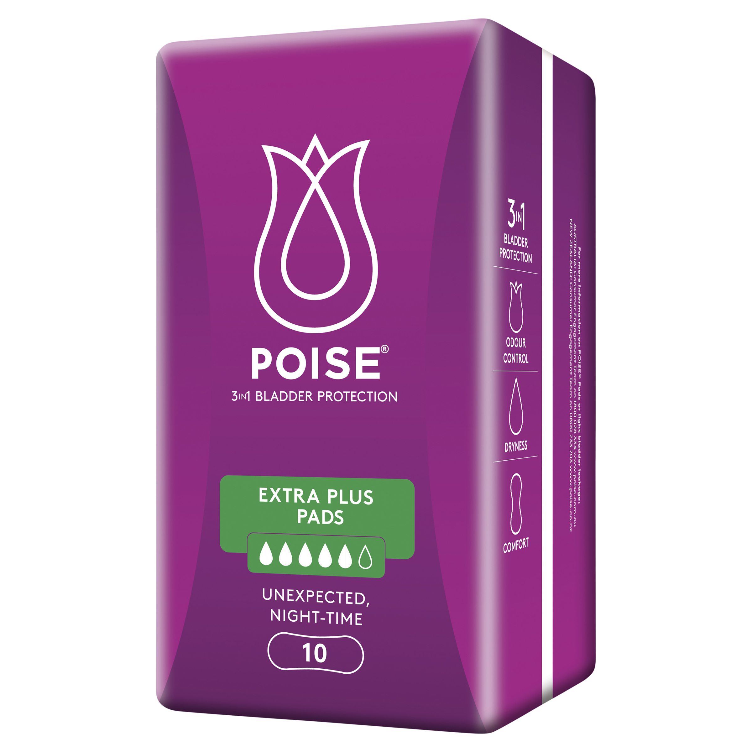 Poise Pads Heavy 10s Extra Plus