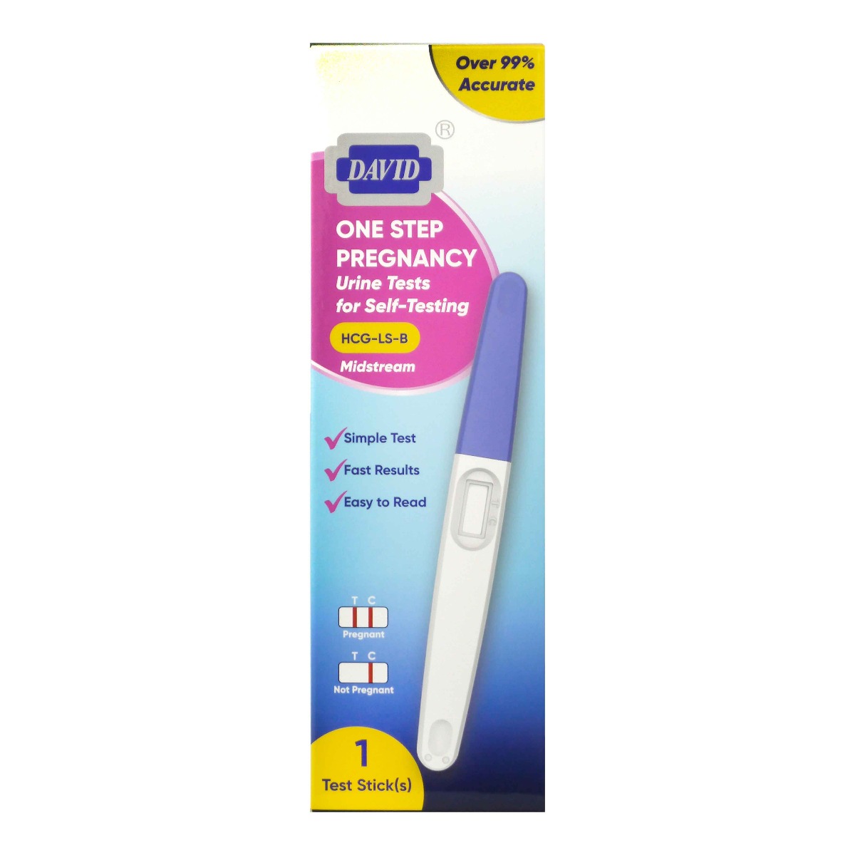 David One Step Pregnancy Test Kit, 1 Box