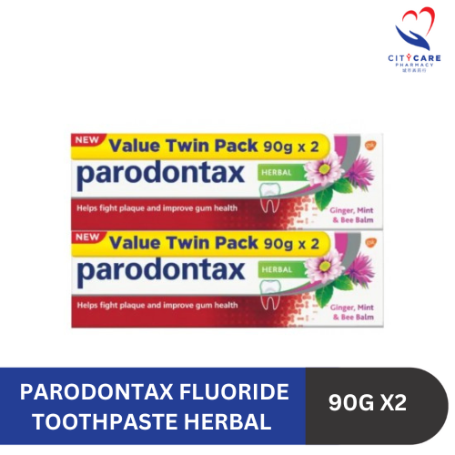 Parodontax Fluoride Toothpaste Herbal 90gx2