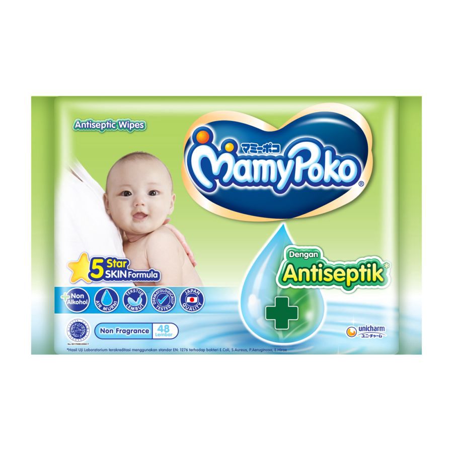 Mamypoko Antiseptic Wipes 48s Non Fragrance