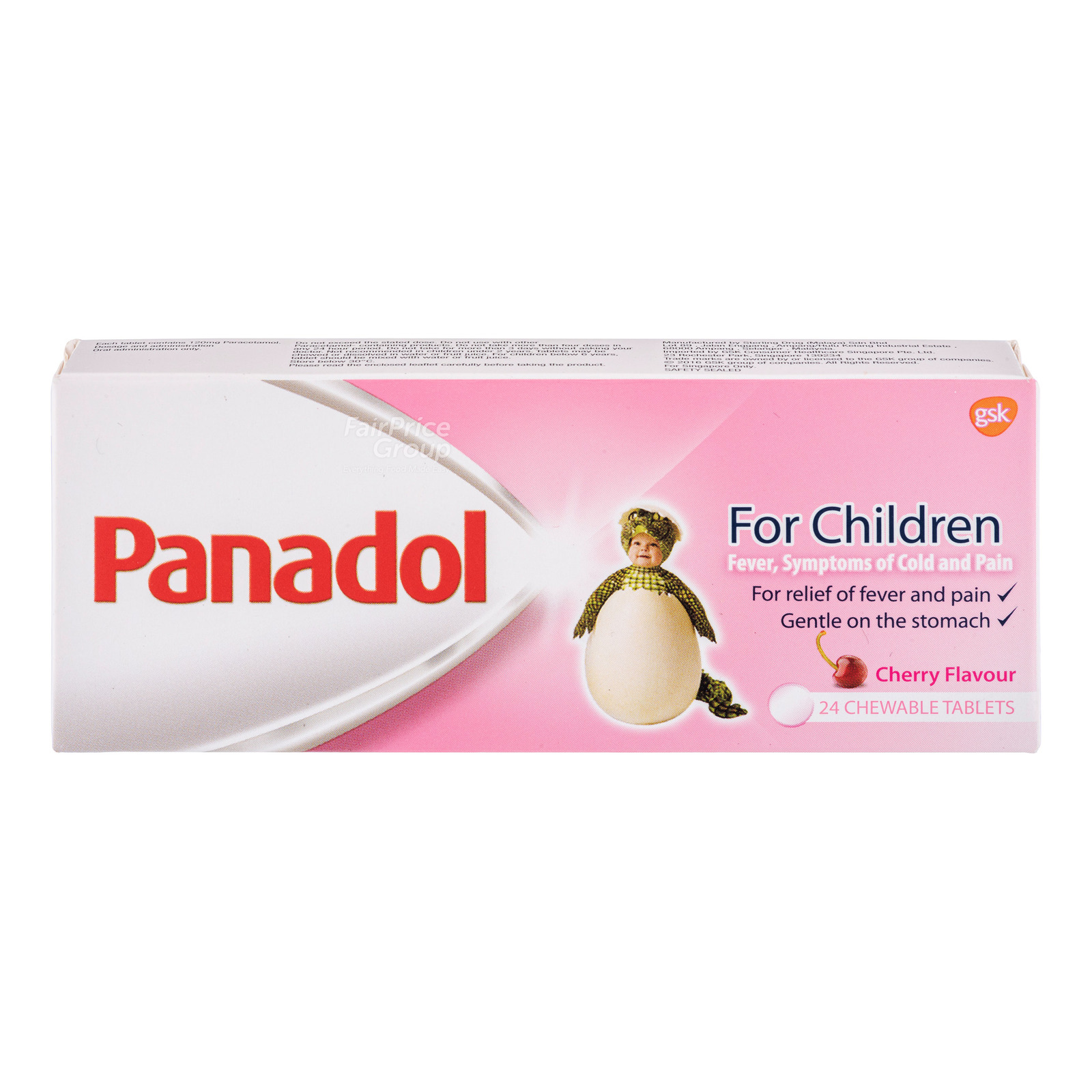 Panadol Children Cherry Chewable Tablets 24s
