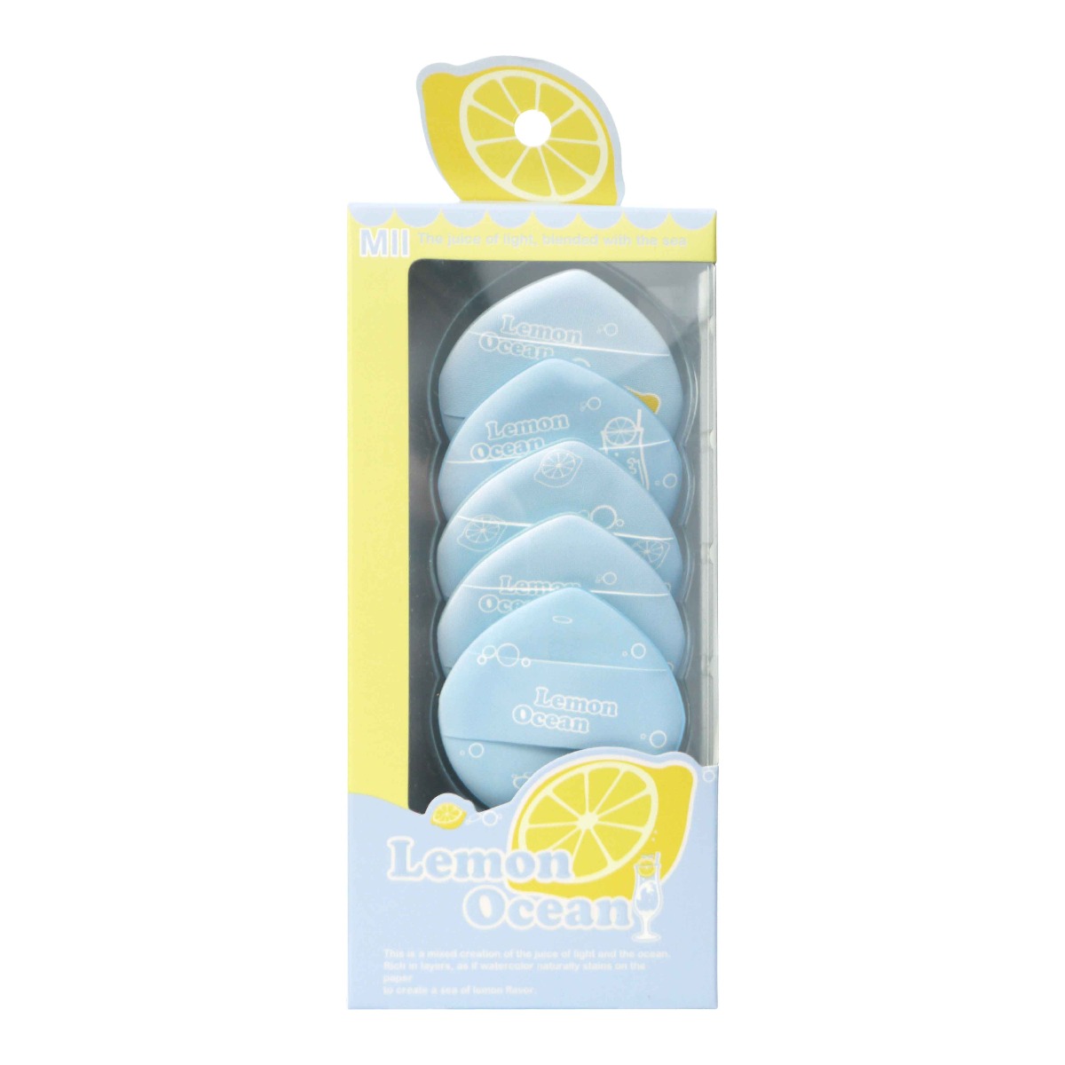 Mii Lemon Ocean Powder Puff Set 5s