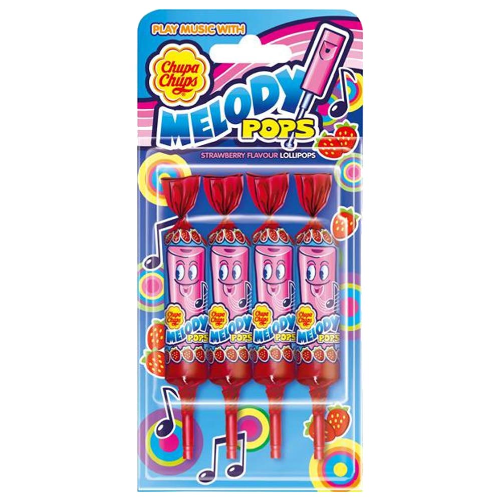 Chupa Chups Melody Pops Lollipops Strawberry Flavour 4s
