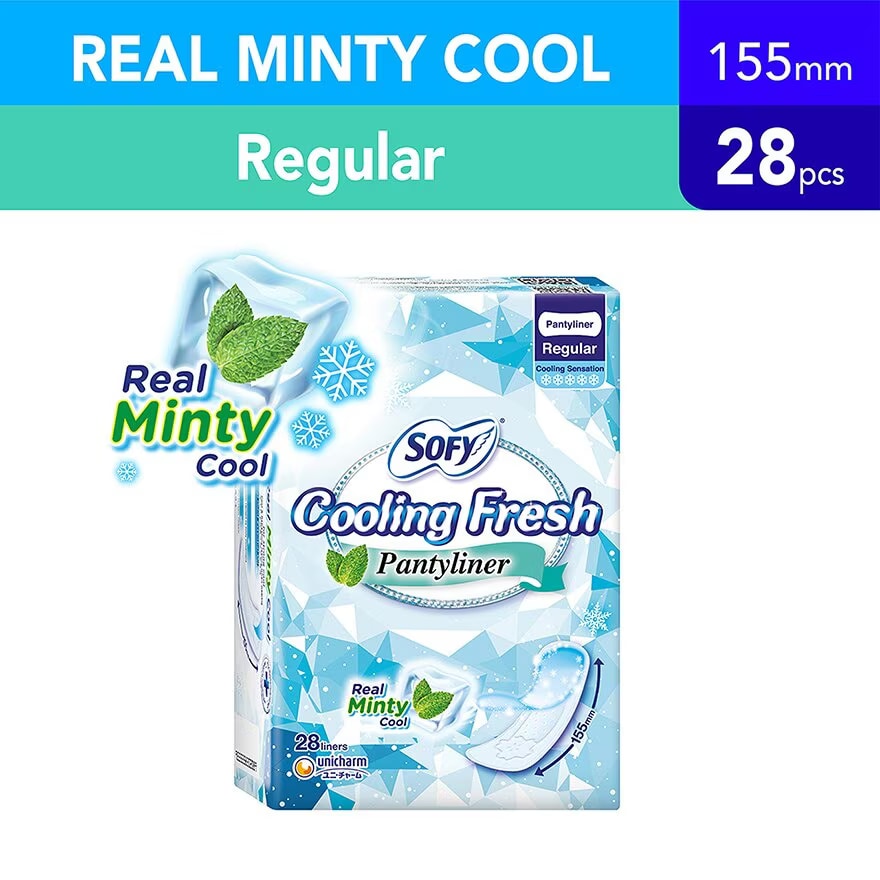 Sofy Cooling Fresh Pantyliner 155mm 28s