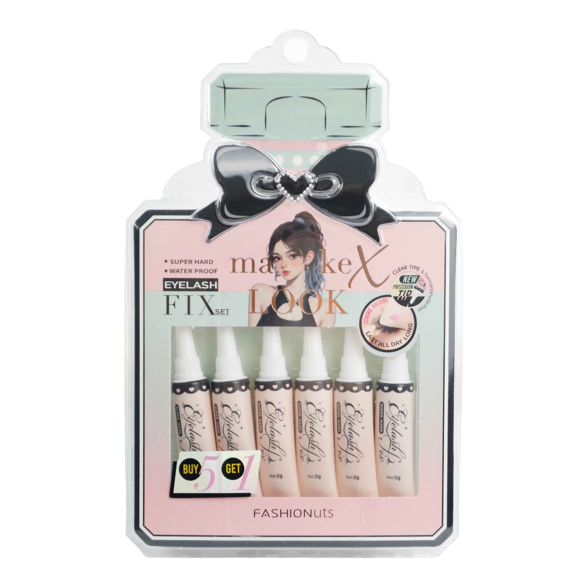 Make X Look Eyelash Fix Set, 6 pcs