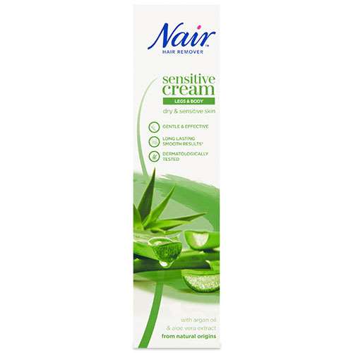 Nair Sensitive Hair Removal Cream with Argan Oil & Aloe Vera Extract
