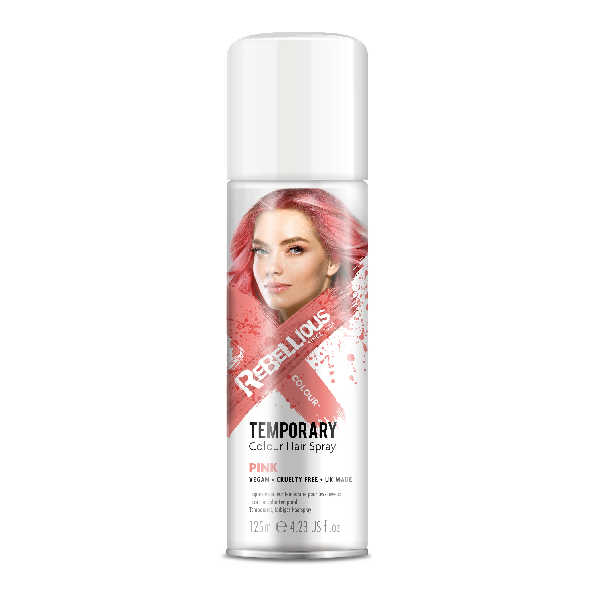 Rebellious Colours Temp Colour Hair Spray Pink