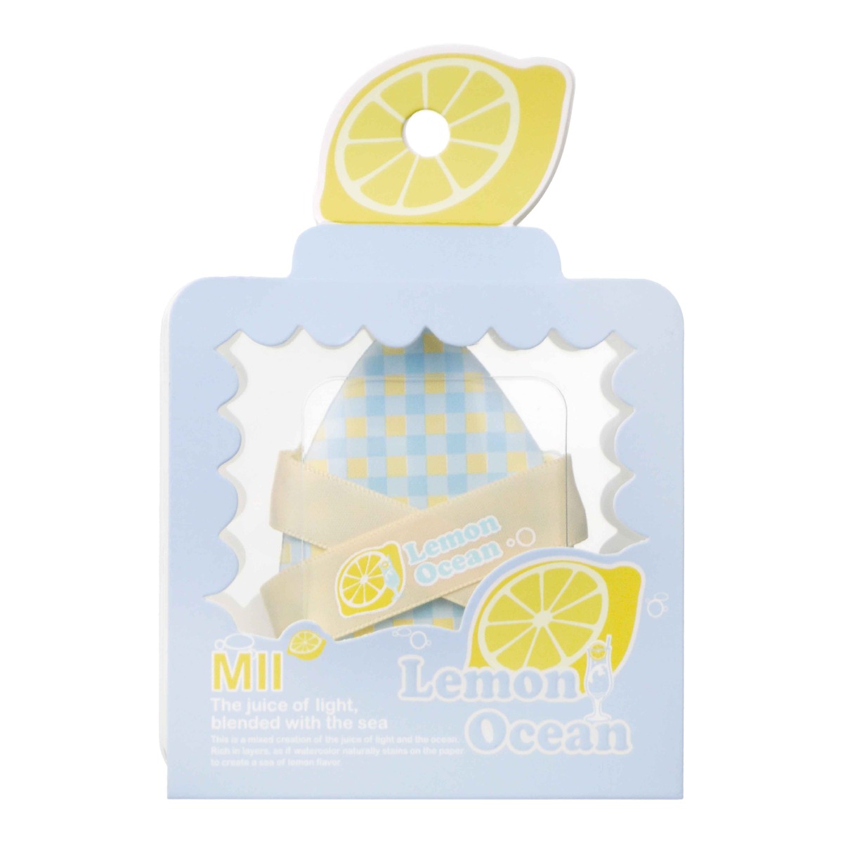 Mii Lemon Ocean Double Ribbon Cushion Puff 1s