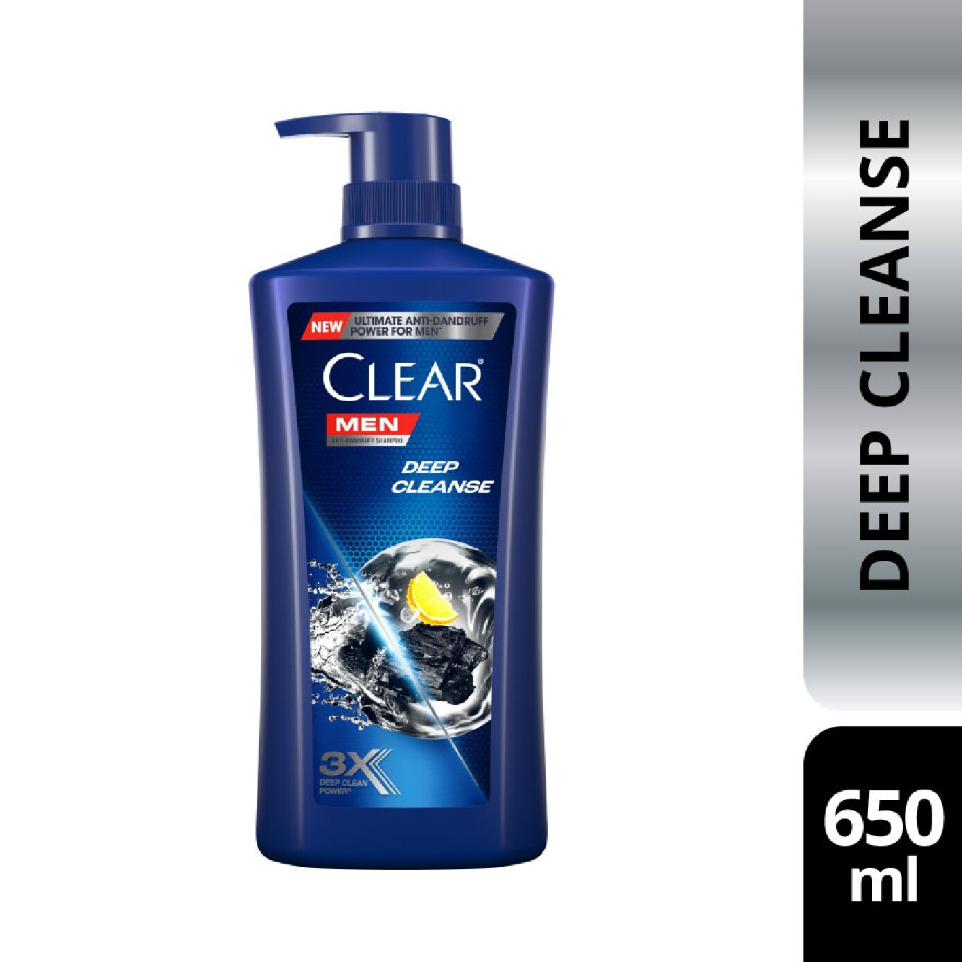 Clear Men Deep Cleanse Shampoo 2x650ml+FOC