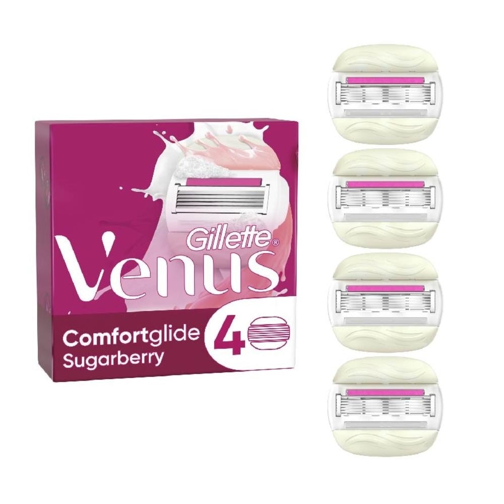 Gillette Venus Comfortglide Sugarberry Scent With Olay Cartridge 4s