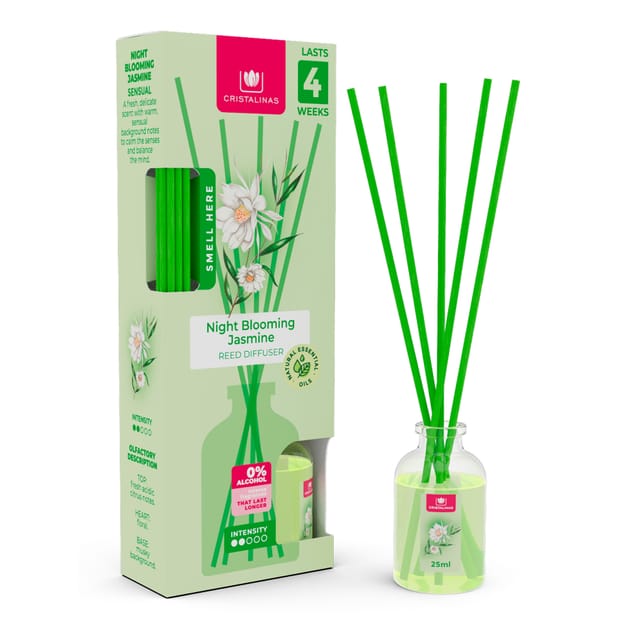 Cristalinas Reed Diffuser Night Blooming Jasmine