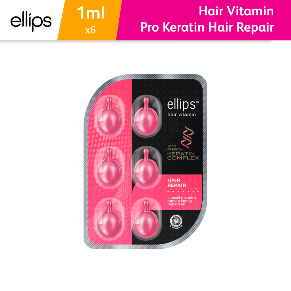 Ellips Hair Vitamin 6s With Pro-Keratin Pink