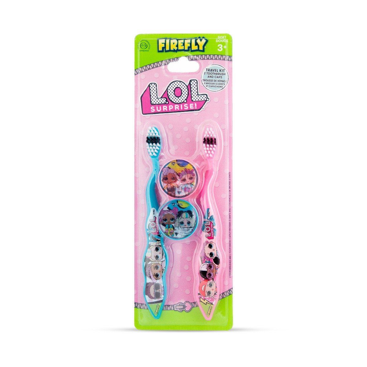 Firefly Toothbrush with Cap LOL Surprise Travel Kit