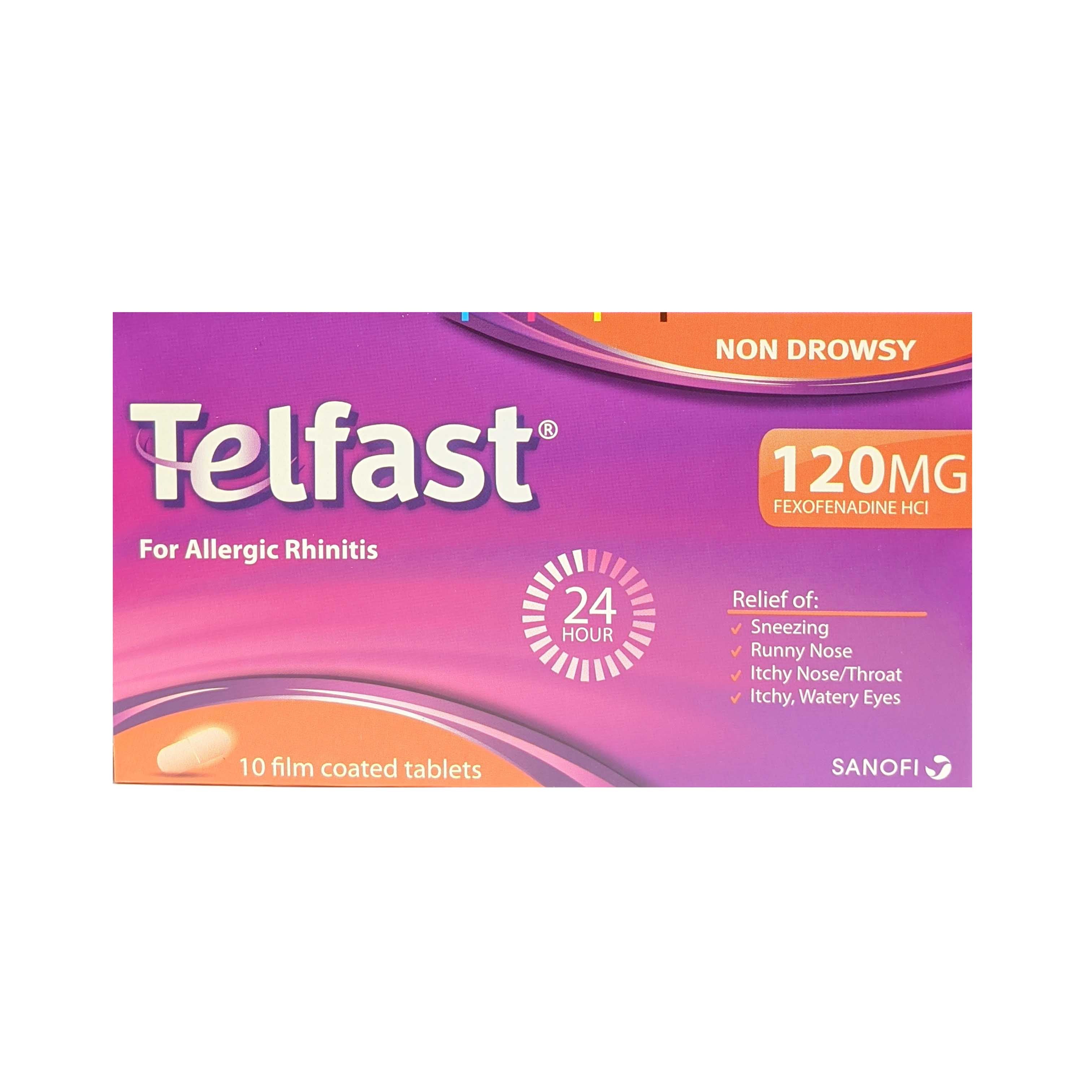 Telfast 120mg Allergic Rhinitis Non Drowsy 10s