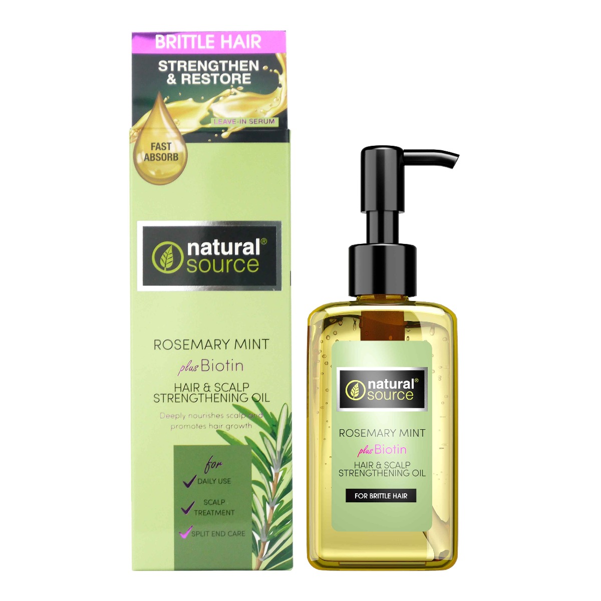 Natural Source Rosemary Mint Strengthening Oil