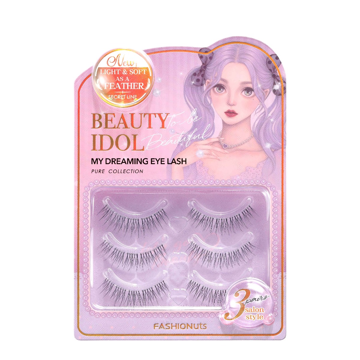 Beauty Idol 3 Pairs Eyelashes 08 6s