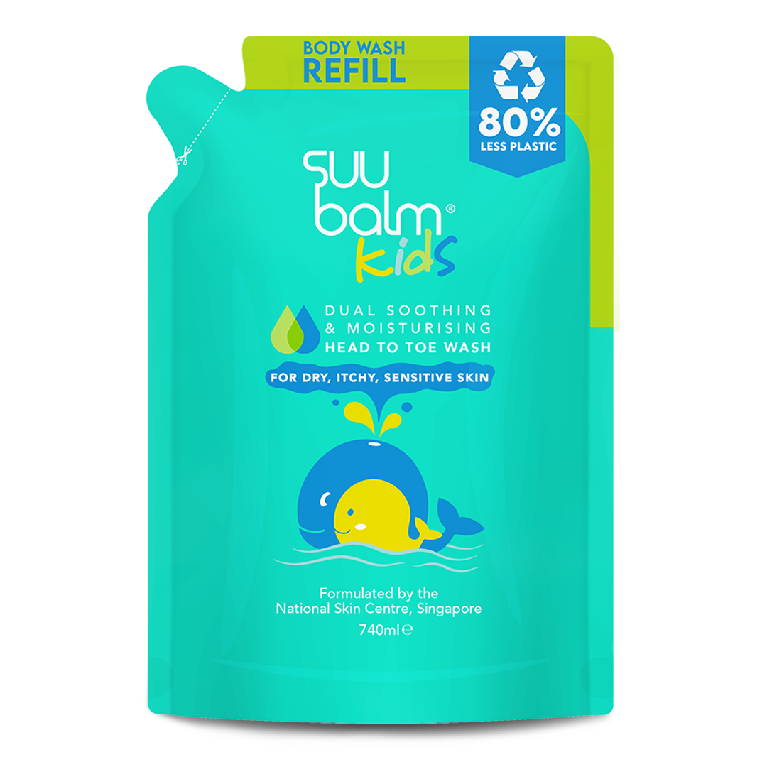 Suu Balm Kids Head to Toe Wash Refill 740ml
