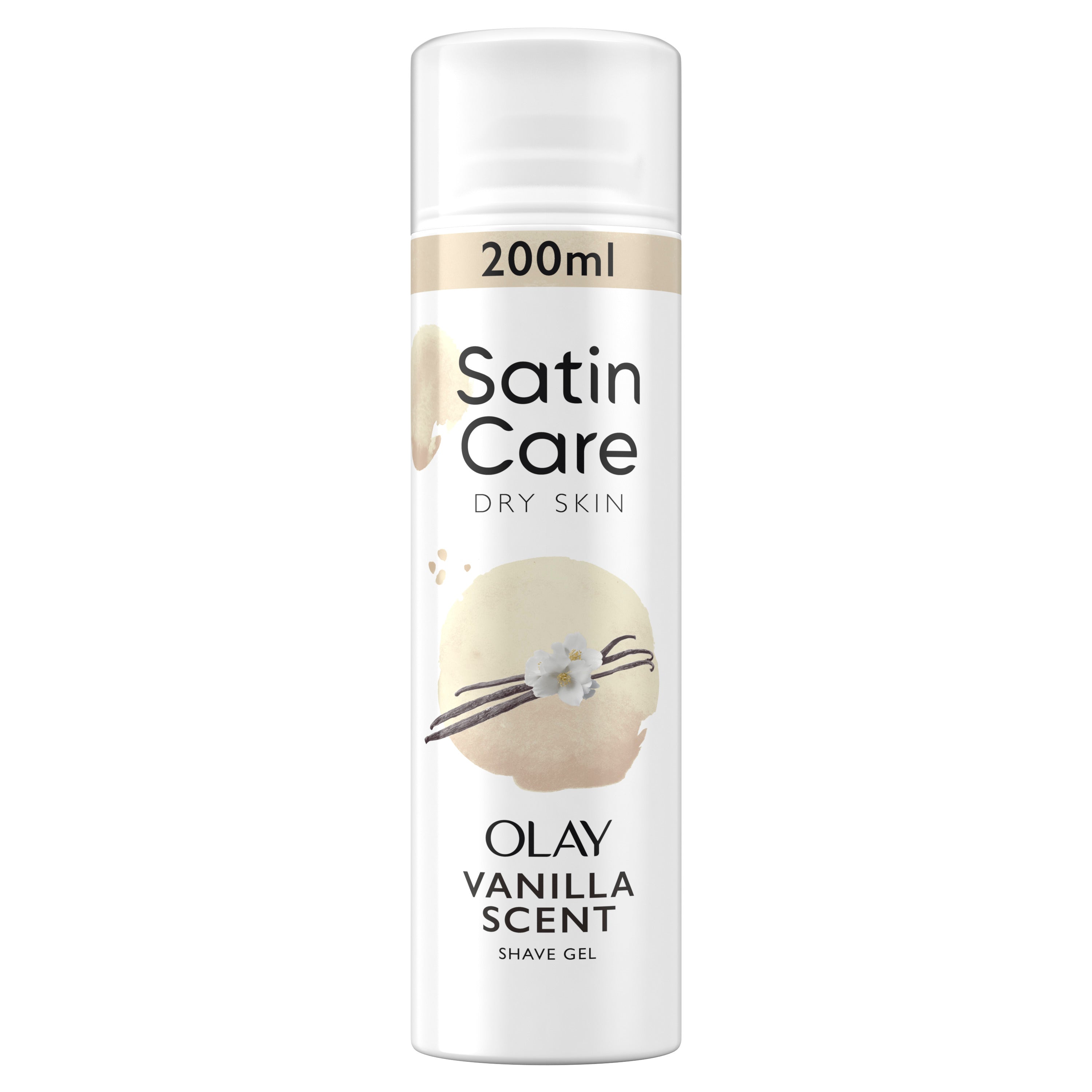 Gillette Satin Care Shave gel Dry Skin Olay Vanilla Scent