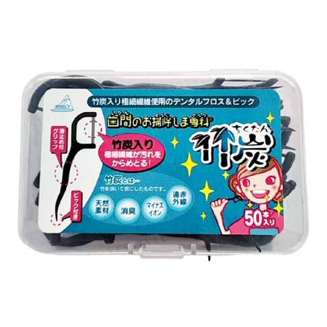 Annecy Dental Floss Bamboo Charcoal 50s Box