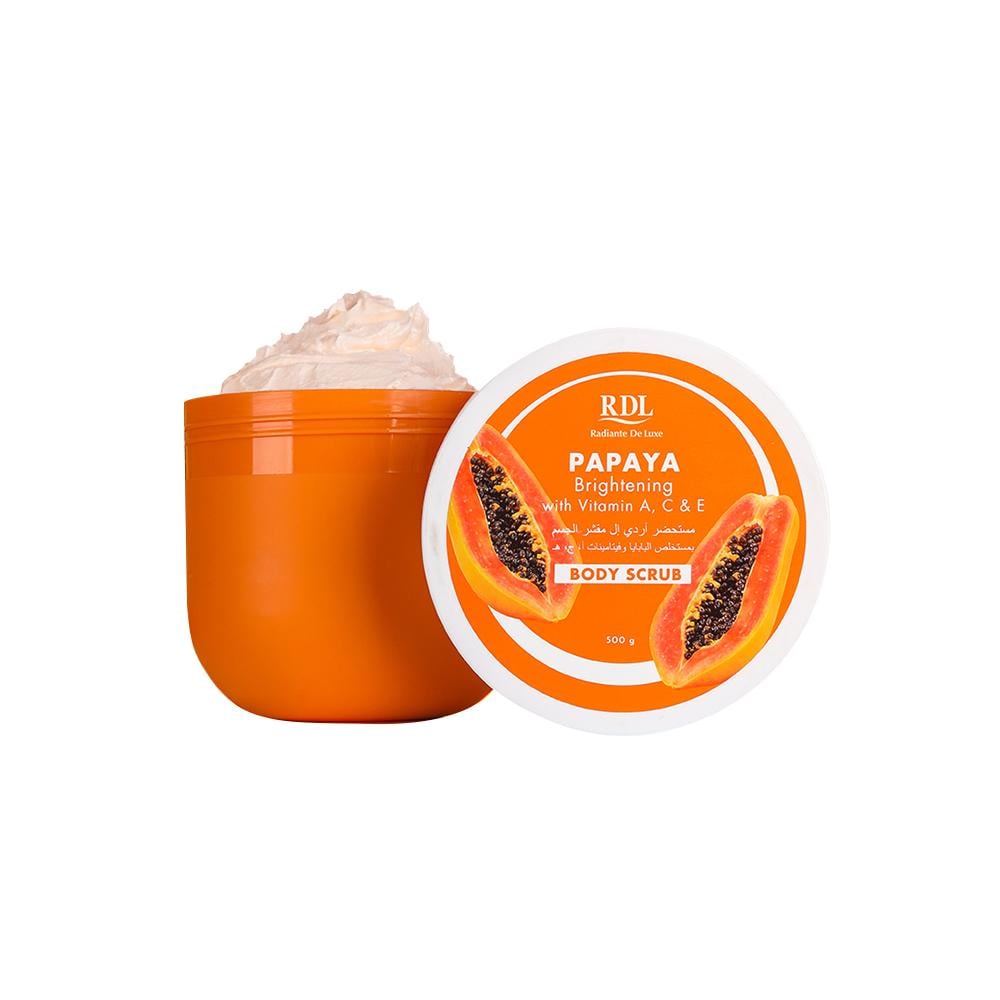 RDL Papaya Brightening Body Scrub With Vitamin A, C & E