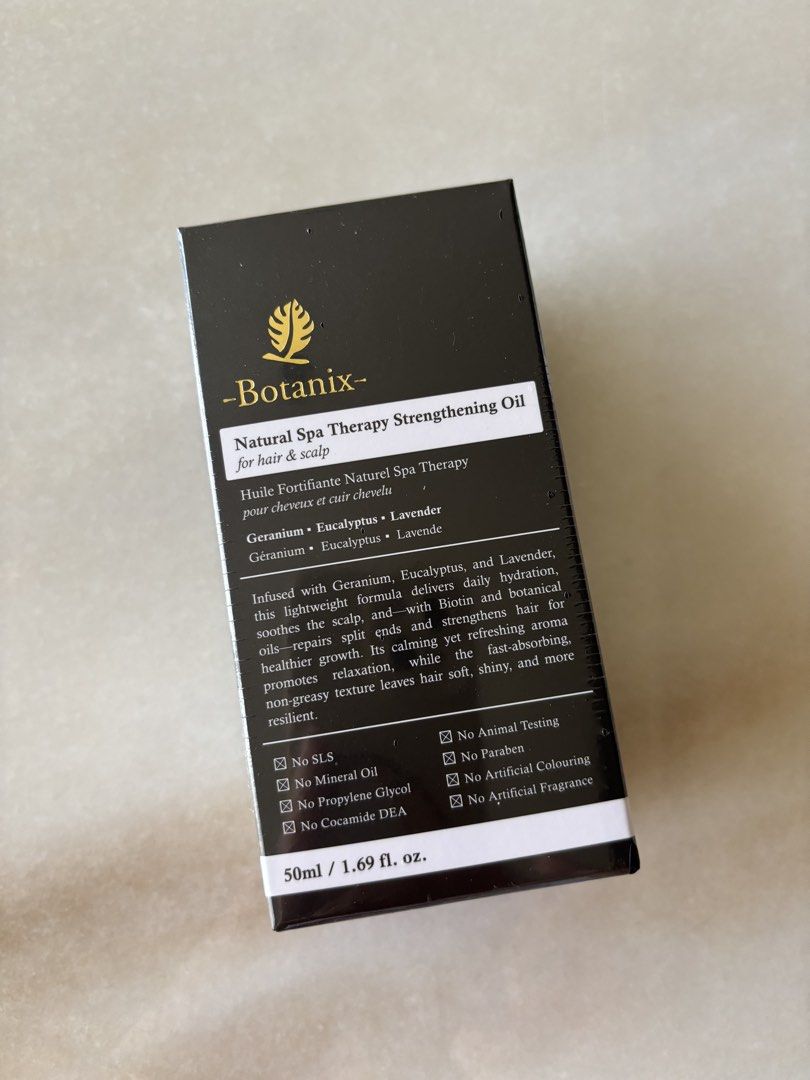 Botanix Geranium Eucalyptus Natural Spa Therapy Strengthening Oil